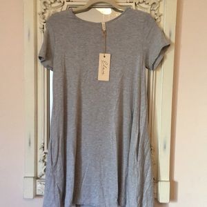 Brand new grey dress with pockets